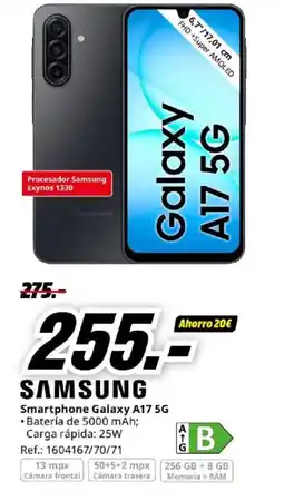 MediaMarkt SAMSUNG Smartphone Galaxy A17 5G oferta