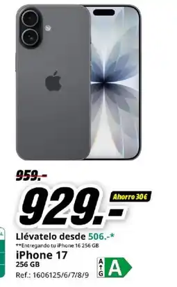 MediaMarkt iPhone 17 oferta