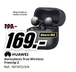 MediaMarkt HUAWEI Auriculares True Wireless Freeclip 2 oferta