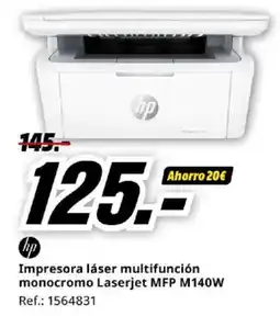 MediaMarkt HP Impresora láser multifunción monocromo Laserjet MFP M140W oferta