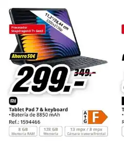MediaMarkt Tablet Pad 7 & keyboard oferta