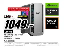 MediaMarkt LENOVO PC Gaming LOQ Tower 26ADR10 oferta