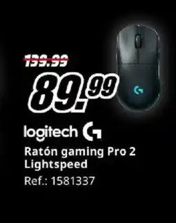 MediaMarkt LOGITECH Ratón gaming Pro 2 Lightspeed oferta