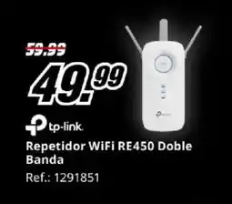 MediaMarkt TP-LINK Repetidor WiFi RE450 Doble Banda oferta
