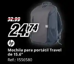MediaMarkt HP Mochila para portátil Travel de 15.6" oferta