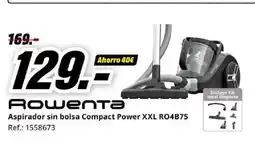 MediaMarkt ROWENTA Aspirador sin bolsa Compact Power XXL RO4B75 oferta