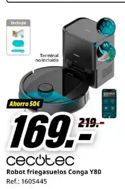 MediaMarkt CECOTEC Robot friegasuelos Conga Y80 oferta