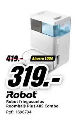 MediaMarkt ROBOT friegasuelos Roomba Plus 405 Combo oferta