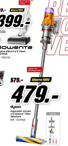 MediaMarkt DYSON Aspirador escoba v12 Detect Slim Absolute oferta