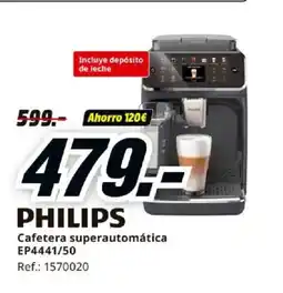 MediaMarkt PHILIPS Cafetera superautomática EP4441/50 oferta