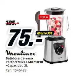 MediaMarkt MOULINEX Batidora de vaso PerfectMix+ LM871D10 oferta