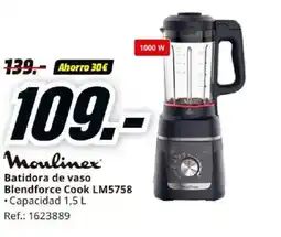 MediaMarkt MOULINEX Batidora de vaso Blendforce Cook LM5758 oferta