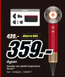 MediaMarkt DYSON Secador de cabello Supersonic Nural oferta