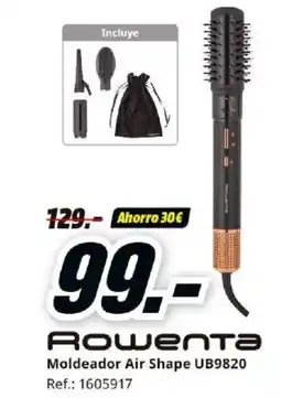 MediaMarkt ROWENTA Moldeador Air Shape UB9820 oferta