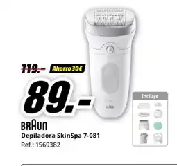 MediaMarkt BRAUN Depiladora SkinSpa 7-081 oferta