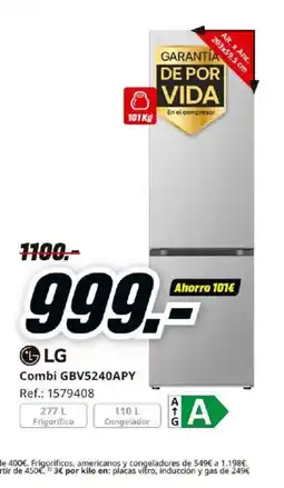MediaMarkt LG Combi GBV5240APY oferta