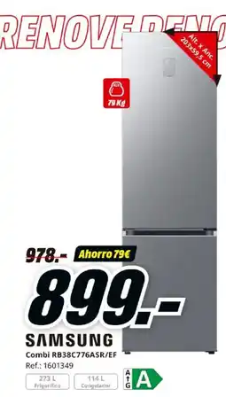 MediaMarkt SAMSUNG Combi RB38C776ASR/EF oferta