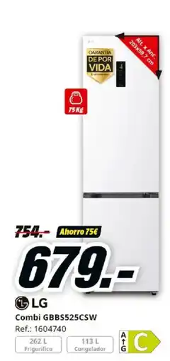 MediaMarkt LG Combi GBBS525CSW oferta