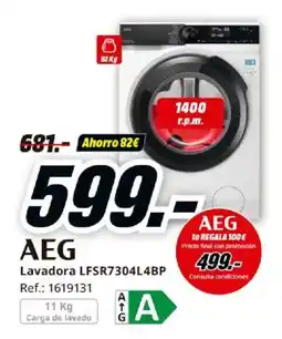 MediaMarkt AEG Lavadora LFSR7304L4BP oferta