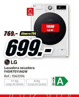 MediaMarkt LG Lavadora secadora F4DR7011AGW oferta