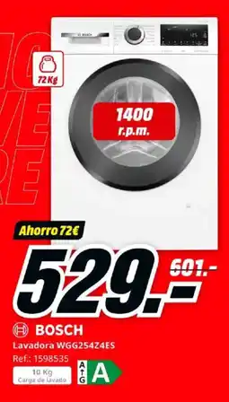 MediaMarkt BOSCH Lavadora WGG254Z4ES oferta