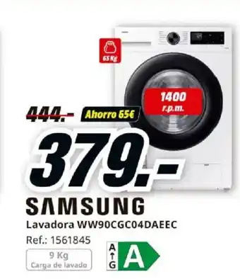 MediaMarkt SAMSUNG Lavadora WW90CGC04DAEEC oferta