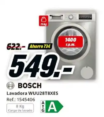 MediaMarkt BOSCH Lavadora WUU28T8XES oferta