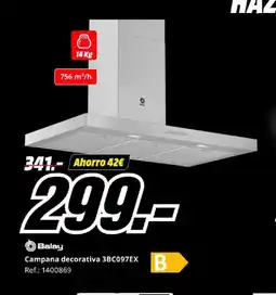 MediaMarkt BALAY Campana decorativa 3BC097EX oferta