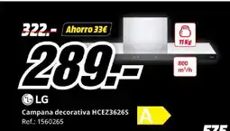 MediaMarkt LG Campana decorativa HCEZ3626S oferta