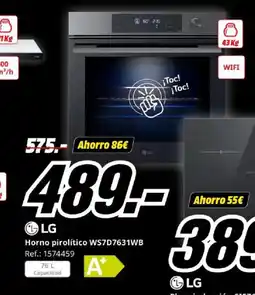 MediaMarkt LG Horno pirolítico WS7D7631WB oferta