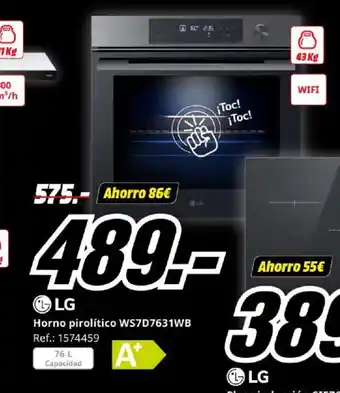 MediaMarkt LG Horno pirolítico WS7D7631WB oferta