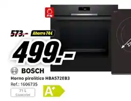 MediaMarkt BOSCH Horno pirolítico HBA572EB3 oferta