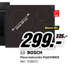 MediaMarkt BOSCH Placa inducción PUJ631BB5E oferta