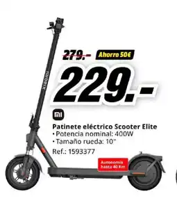 MediaMarkt Patinete eléctrico Scooter Elite oferta