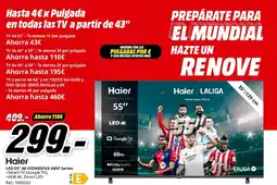 MediaMarkt HAIER LED 55" 4K H55K85FUX K85F Series oferta