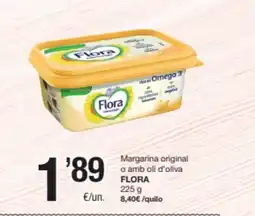 SPAR Fragadis FLORA Margarina original o amb oli d'oliva oferta