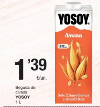SPAR Fragadis YOSOY Beguda de civada oferta