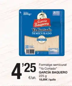 SPAR Fragadis GARCÍA BAQUERO Formatge semicurat Ya Cortado oferta