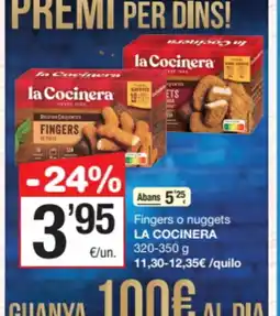 SPAR Fragadis LA COCINERA Abans 525 Fingers o nuggets oferta