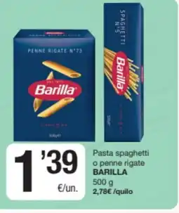 SPAR Fragadis BARILLA Pasta spaghetti o penne rigate oferta