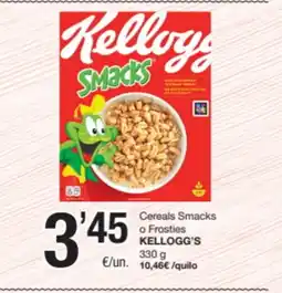 SPAR Fragadis KELLOGG'S Cereals Smacks o Frosties oferta