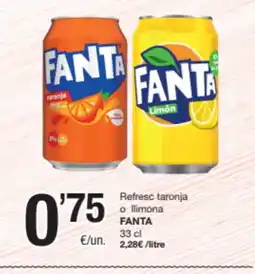 SPAR Fragadis FANTA Refresc taronja o llimona oferta
