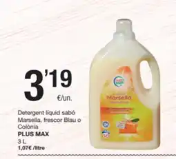 SPAR Fragadis PLUS MAX Detergent liquid sabó Marsella, frescor Blau o Colònia oferta