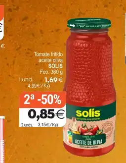 Supermercados Aquí SOLIS Tomate fritido aceite oliva oferta