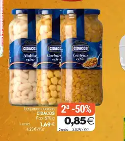 Supermercados Aquí CIDACOS Legumes cocidas oferta