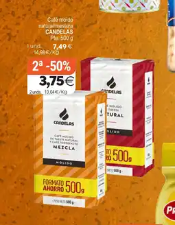 Supermercados Aquí CANDELAS Café moído oferta