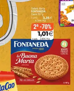 Supermercados Aquí FONTANEDA Galleta María oferta