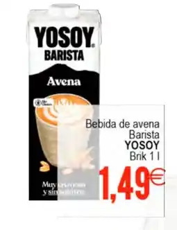 Supermercados Aquí YOSOY Bebida de avena Barista oferta