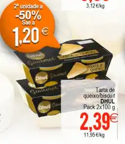 Supermercados Aquí DHUL Tarta de queixo/biscuit oferta