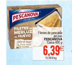 Supermercados Aquí PESCANOVA Filetes de pescada ao ovo oferta